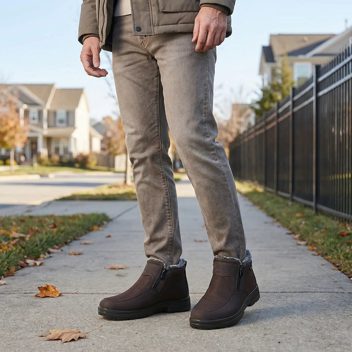 Gefütterte Orthopädische Winterstiefel Für Herren - Dwayne