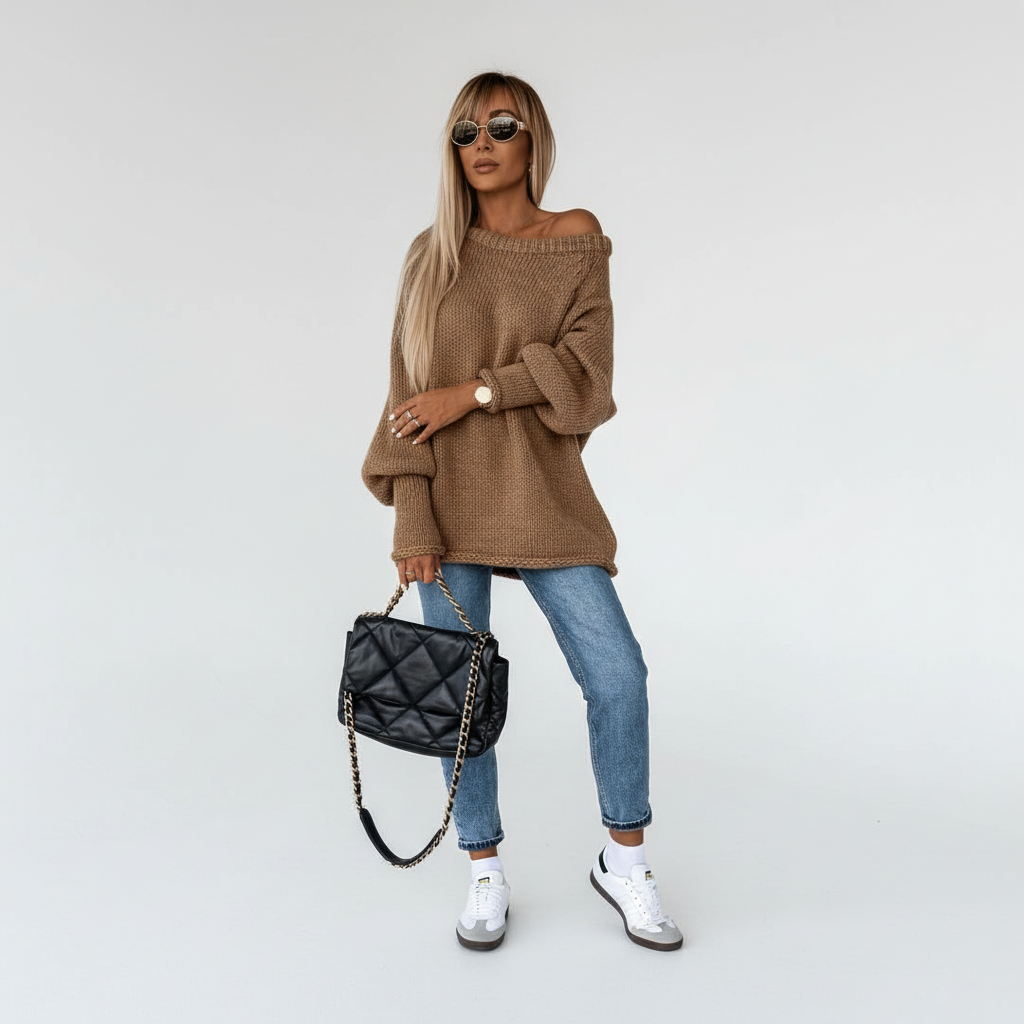 Gestrickter Damenpullover -  Marina