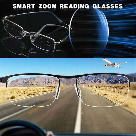 Progressive Multifocal Glasses for Near and Far Vision, Anti-Glare & UV 5