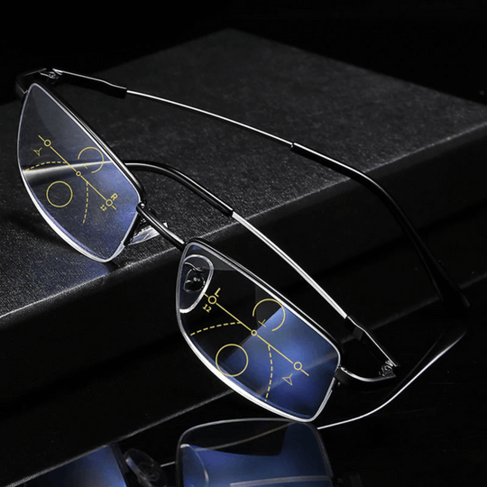 Progressive Multifocal Glasses for Near and Far Vision, Anti-Glare & UV 1