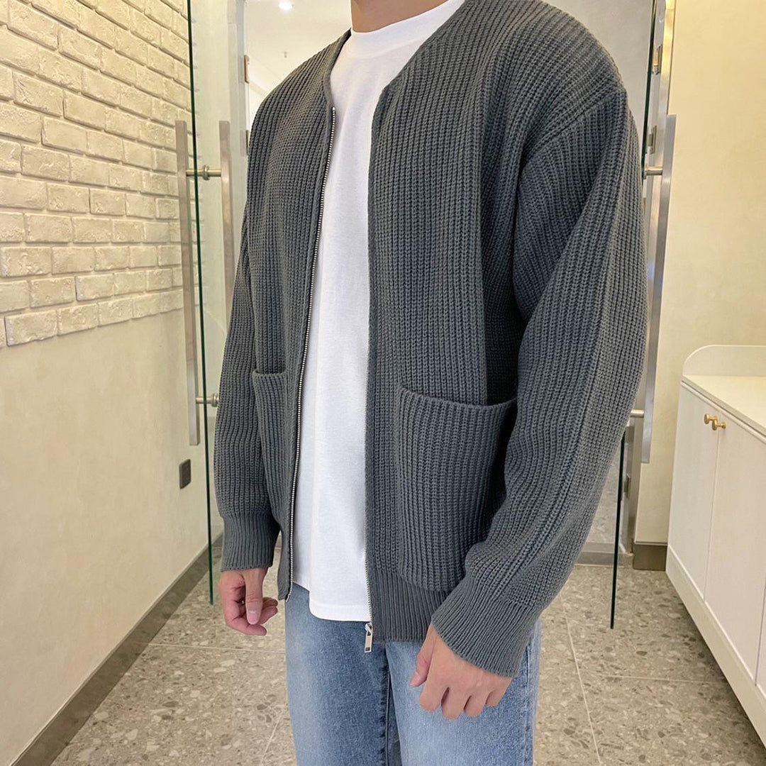 Trendy herrevest med lynlås - Lorenzo