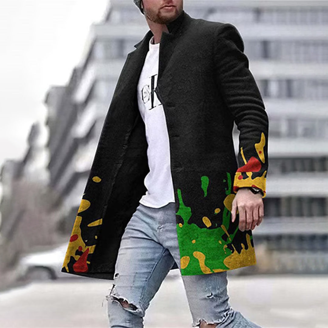 Moderne Herrejakke med Unikt Mønster - Laurent