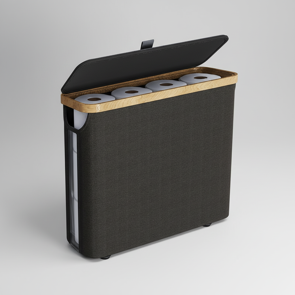 Großkapazitäre Toilettenpapierbox - RollKeeper