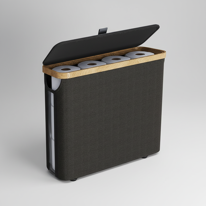 Großkapazitäre Toilettenpapierbox - RollKeeper