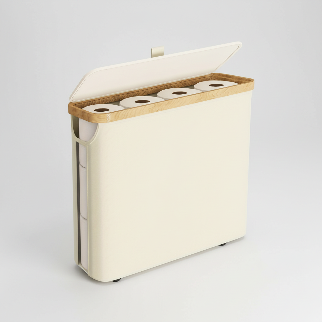Großkapazitäre Toilettenpapierbox - RollKeeper