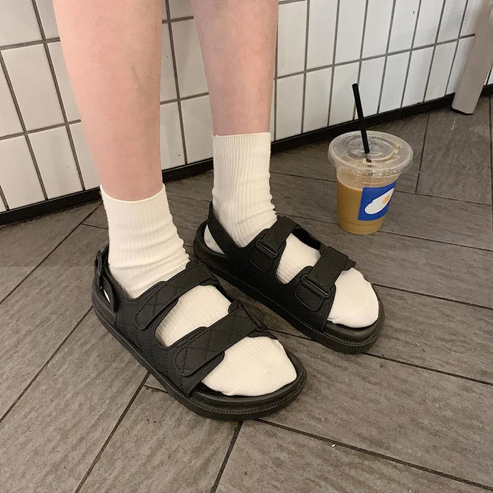 Trendy plateau-sandaler i koreansk stil til damer – Alina