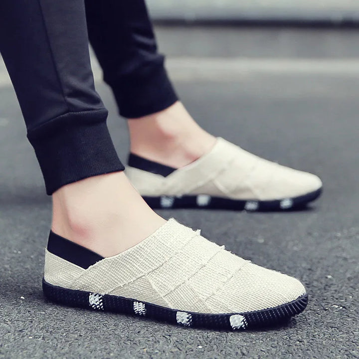 Lette og stilfulde canvas-espadriller med hampesål til herrer – Elias