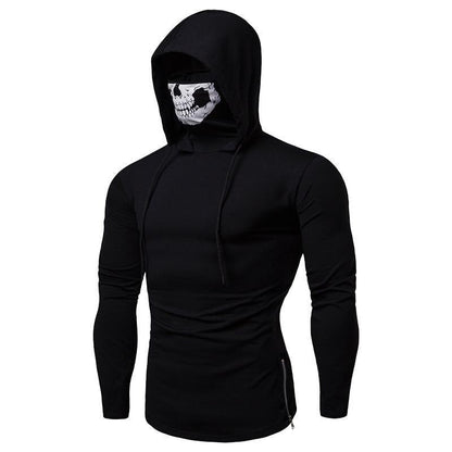 Herren-Hoodie med integreret skull-maske – efterårsudgave ShadowX