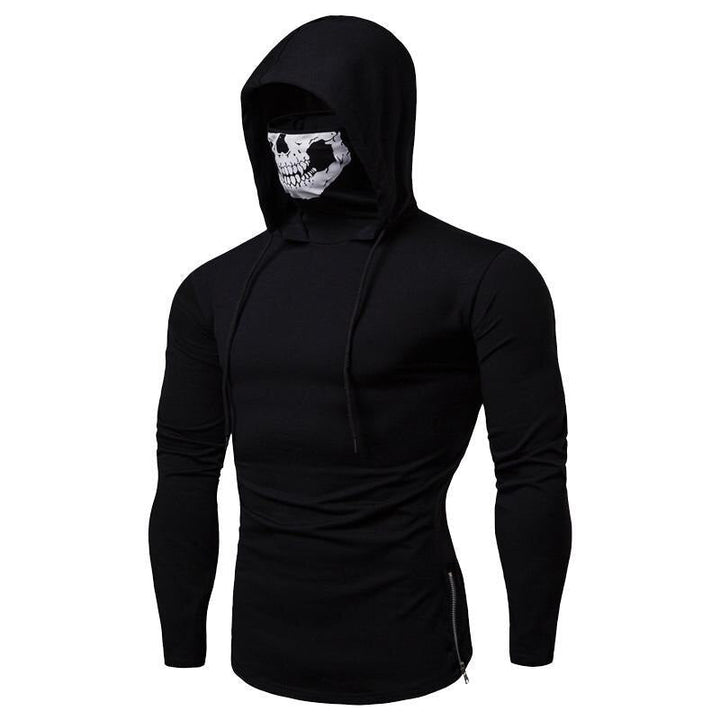 Herren-Hoodie med integreret skull-maske – efterårsudgave ShadowX