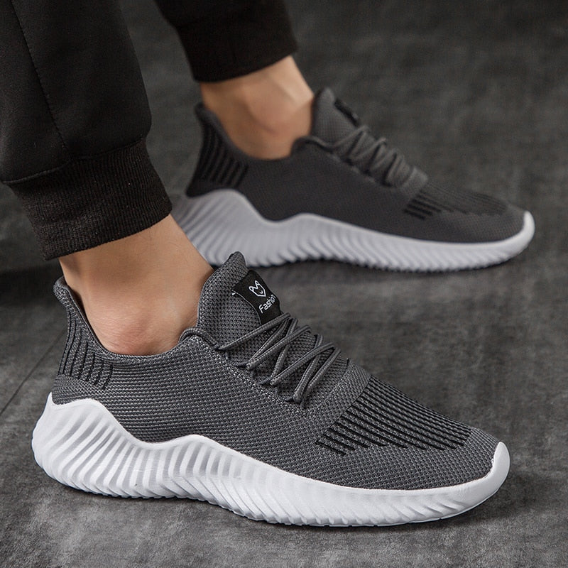 Åndbare løbesneakers til mænd med mesh-overdel – Niko