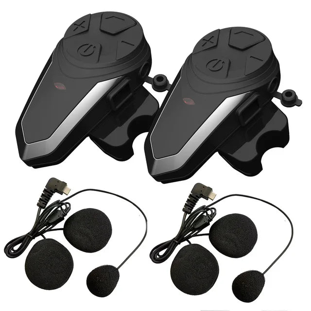 Motorcykelhjelm Bluetooth intercom med FM & 1000m rækkevidde – RoadLink S3