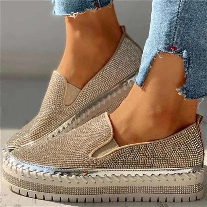 Glitrende loafers til damer med komfortsål – Teyla