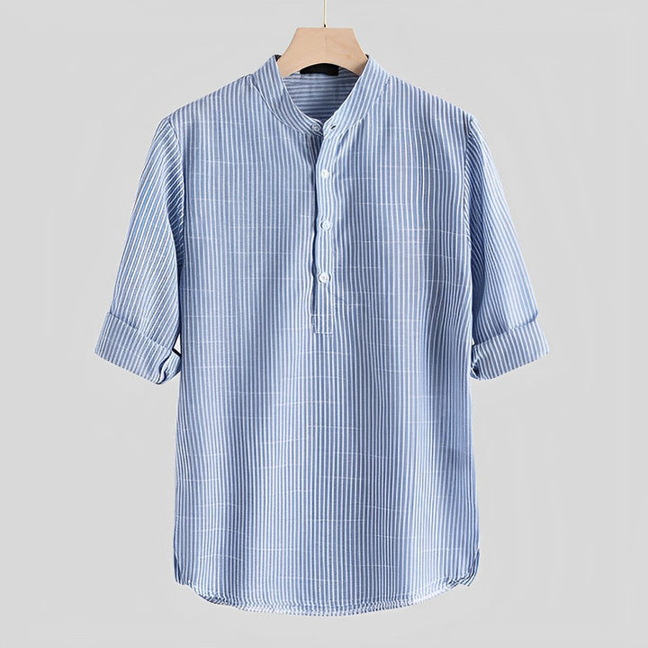 Herre-sommerskjorte med moderne snit – Cas