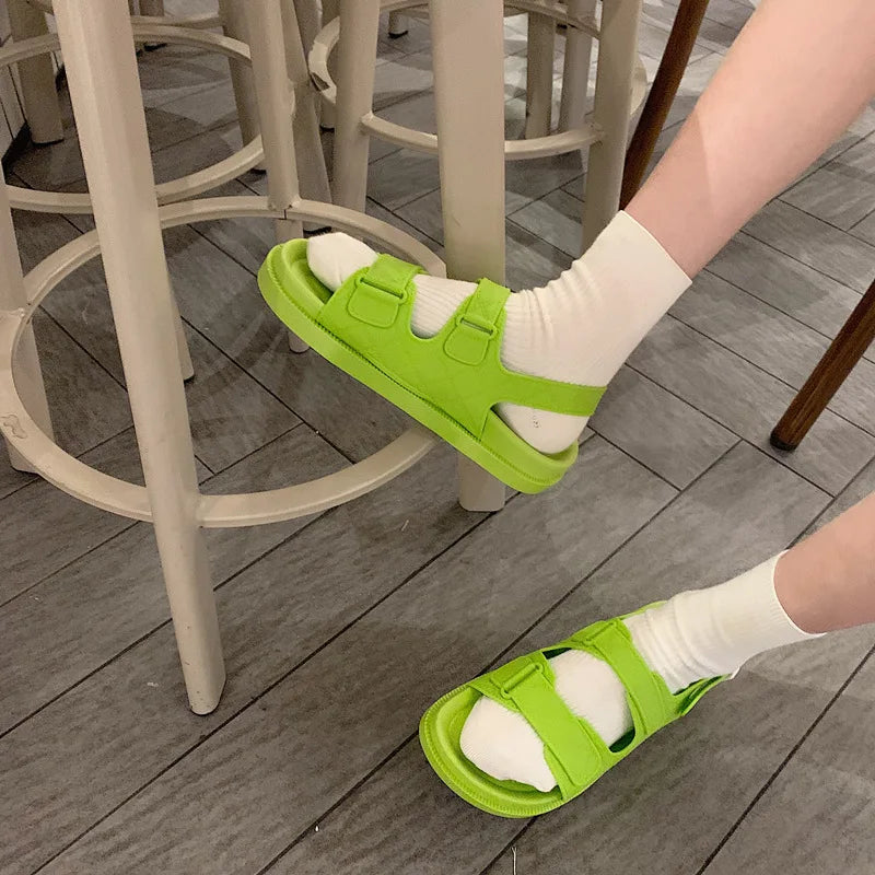 Trendy plateau-sandaler i koreansk stil til damer – Alina