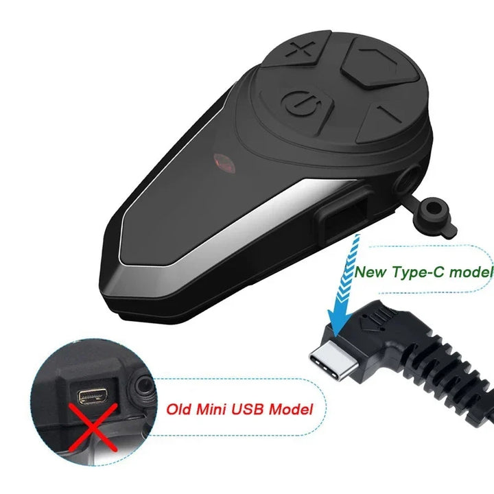 Motorcykelhjelm Bluetooth intercom med FM & 1000m rækkevidde – RoadLink S3