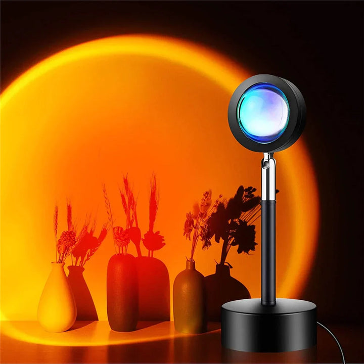 Solnedgangslampe med 4 farver - GlowSphere
