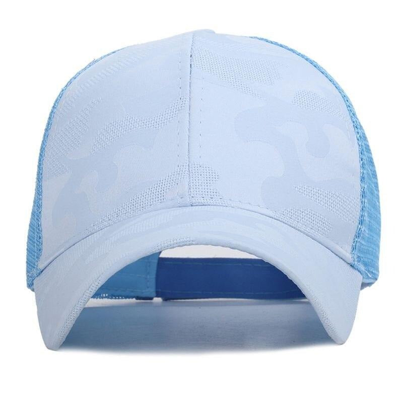 Trendy baseballkasket til kvinder med hul til hestehale og lukning med velcro – Leona