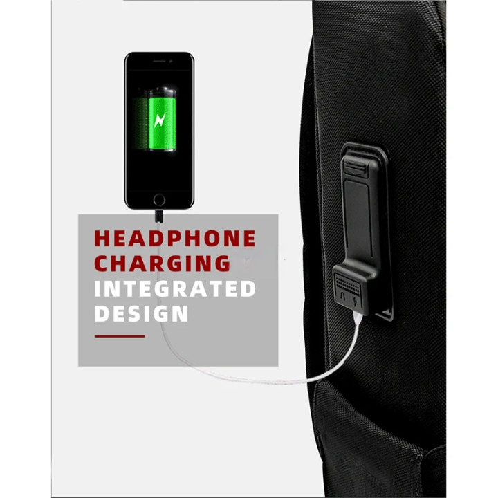 Intelligent fingeraftrykslås business-rejserygsæk – tyverisikkert USB-opladningsdesign