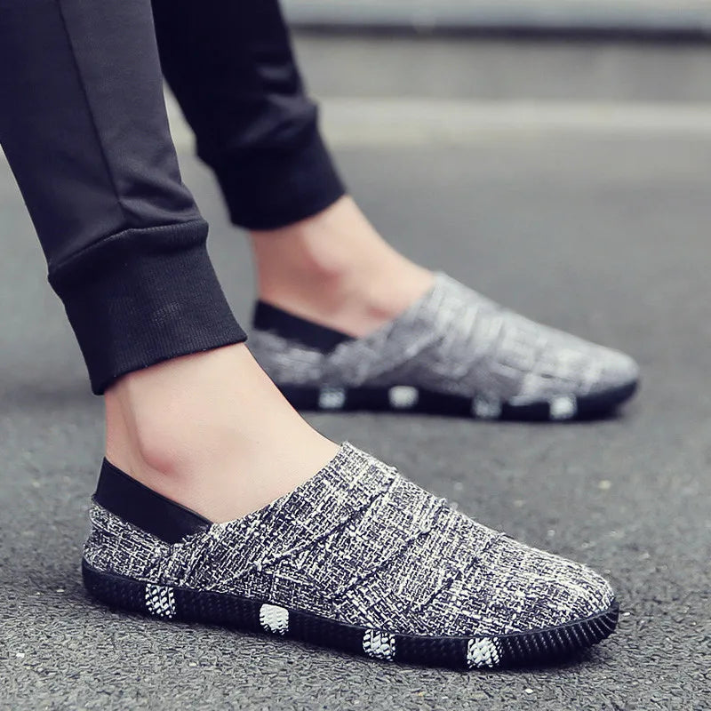 Lette og stilfulde canvas-espadriller med hampesål til herrer – Elias