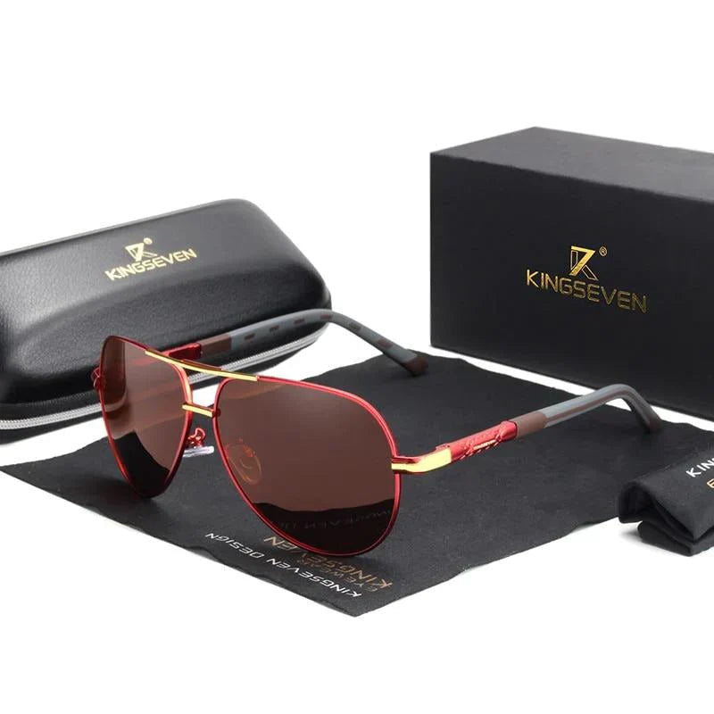 Stilfuld herresolbrille med UV400-beskyttelse – Lennart