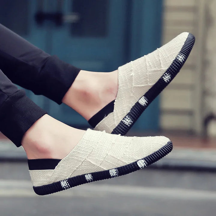 Lette og stilfulde canvas-espadriller med hampesål til herrer – Elias