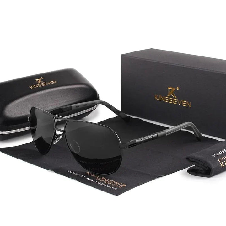 Stilfuld herresolbrille med UV400-beskyttelse – Lennart