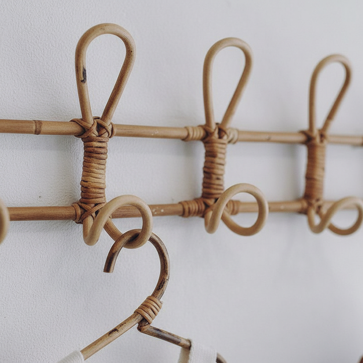 Handgewebter Rotan Wandhaken - RattanNook