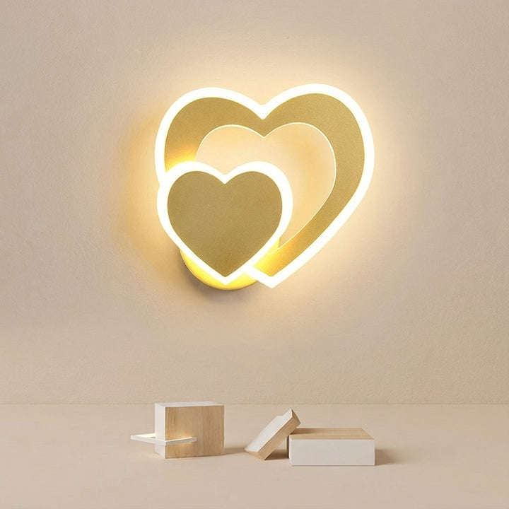Heart Shaped LED Wall Light -  GleamHeart