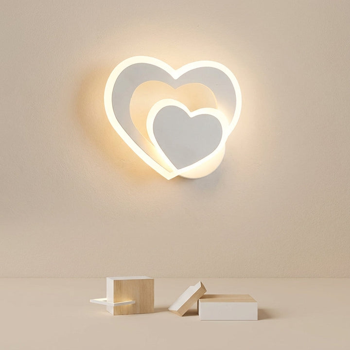 Heart Shaped LED Wall Light -  GleamHeart