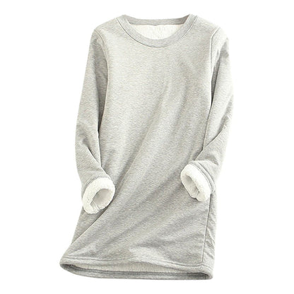 Dame-vinterfleecepullover med for – Mira