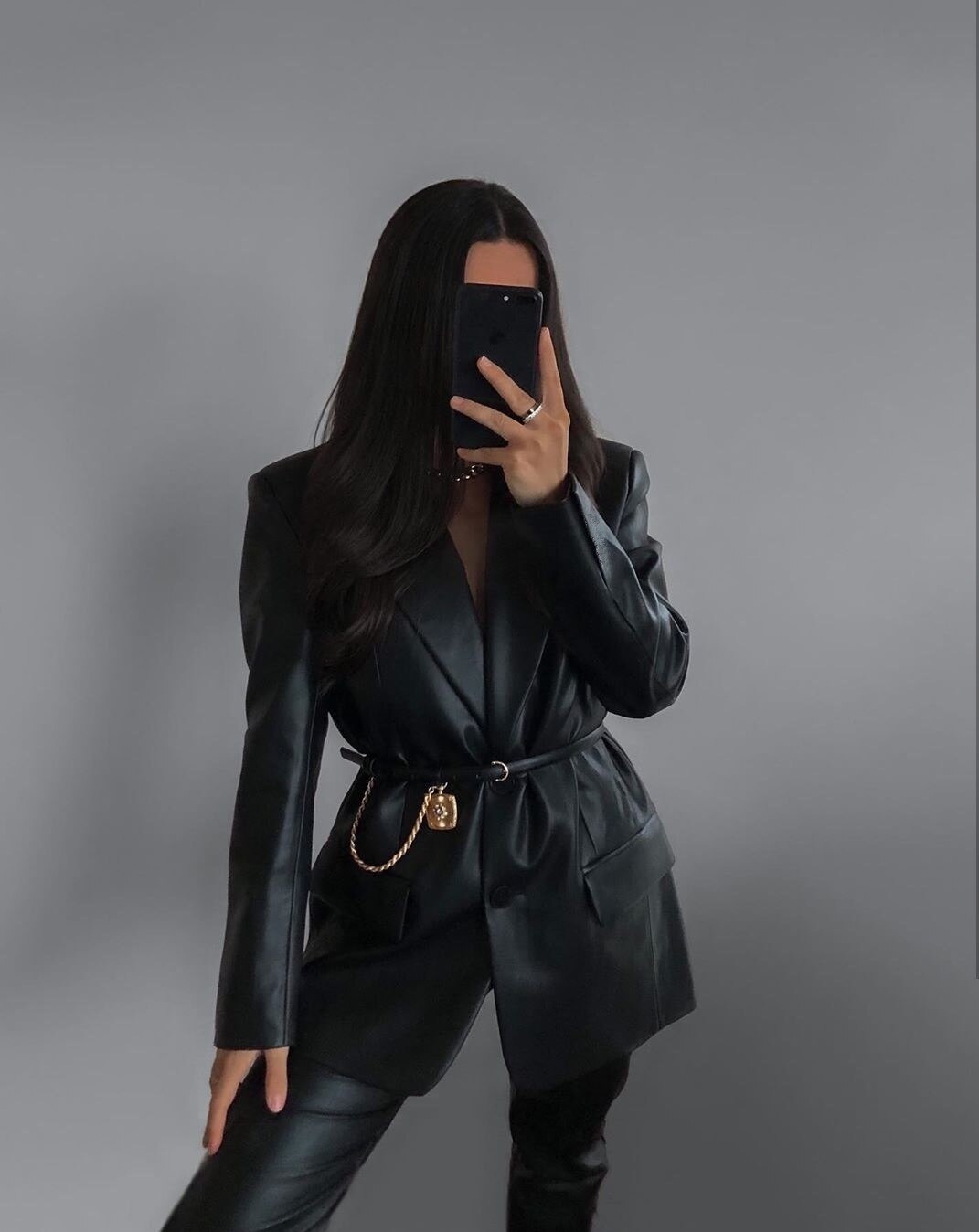Dame blazer lang med figursyet snit – Selene