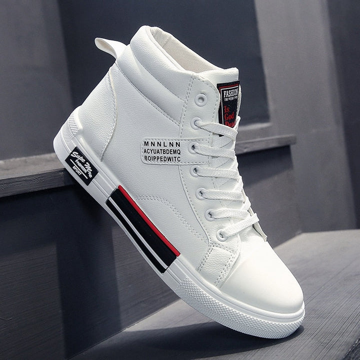 High-Top Men's Trainer With Lace-Up Fastening - Dallas