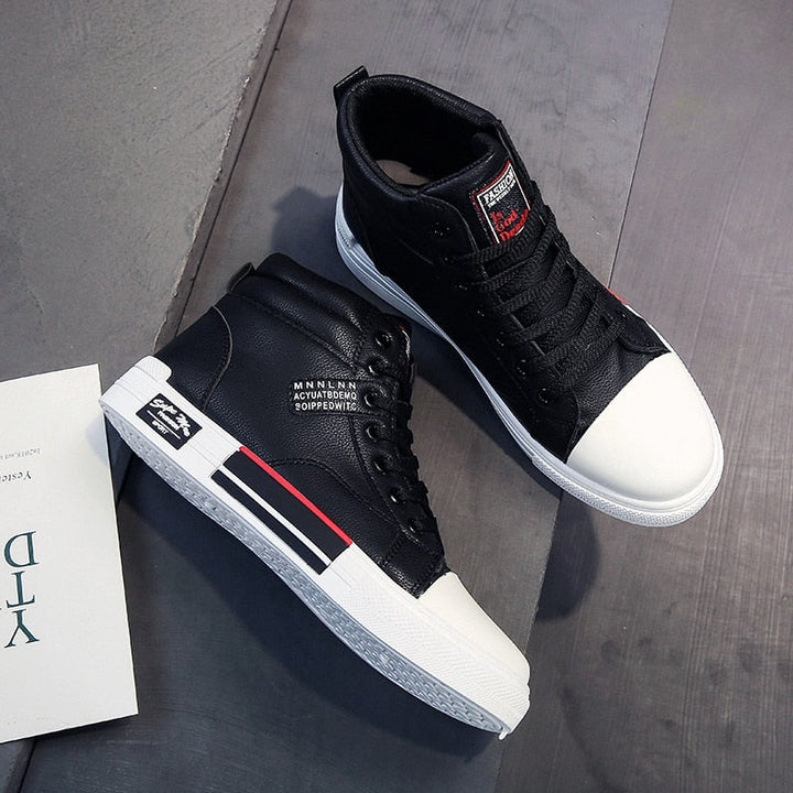 High-Top Men's Trainer With Lace-Up Fastening - Dallas