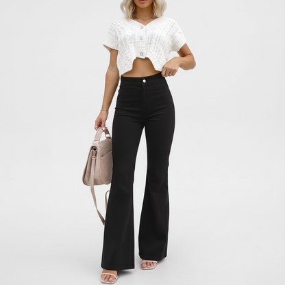 Hochtaillierte Schlaghose -  Bettina