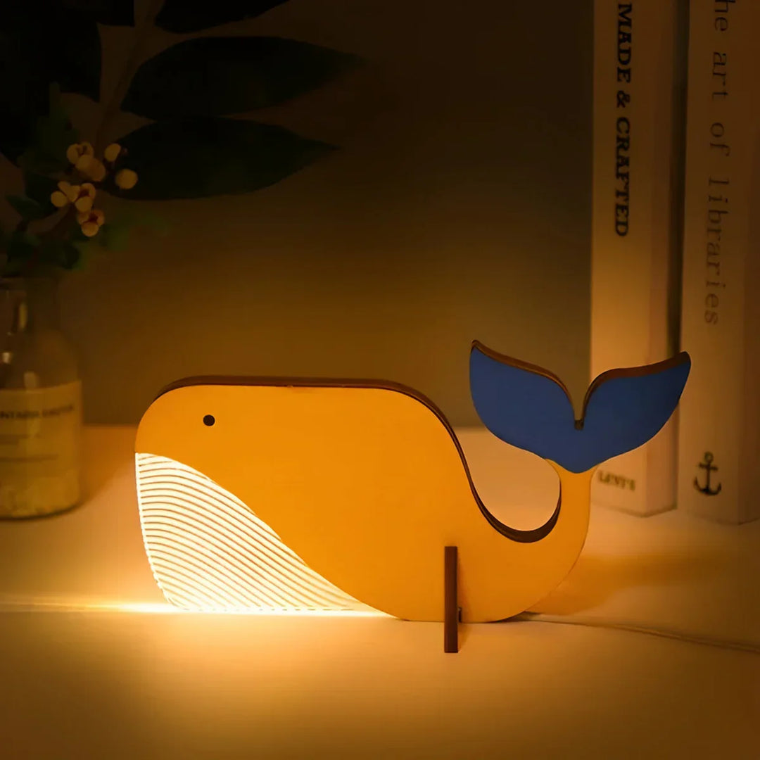 Bordlampe med trædyr - WildGlow