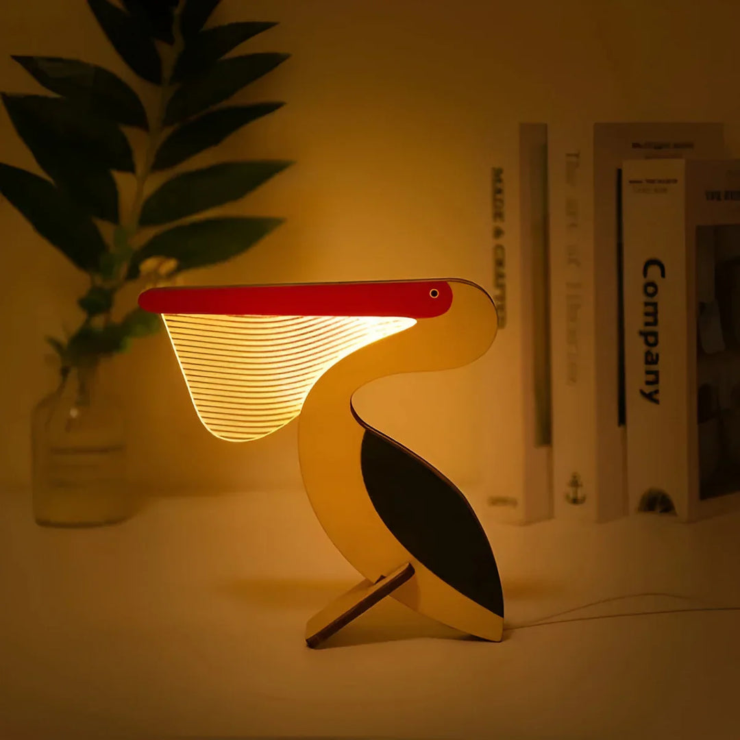 Bordlampe med trædyr - WildGlow