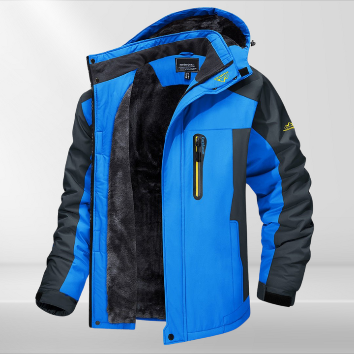 Hooded Two-Tone Outdoor Jacket - Casey