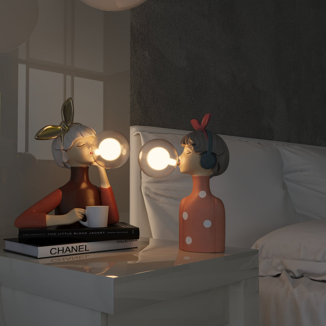 Håndlavet Bordlampe - CraftGlow