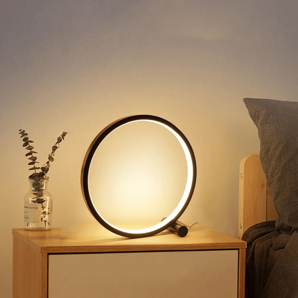 Minimalistisk Dæmpbar Bordlampe - EclipseAura Lampe