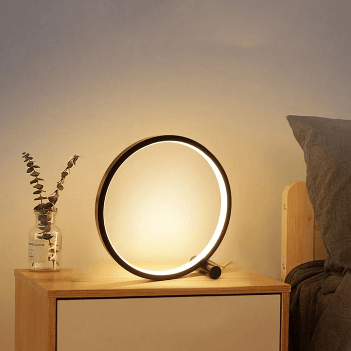 Minimalistisk Dæmpbar Bordlampe - EclipseAura Lampe