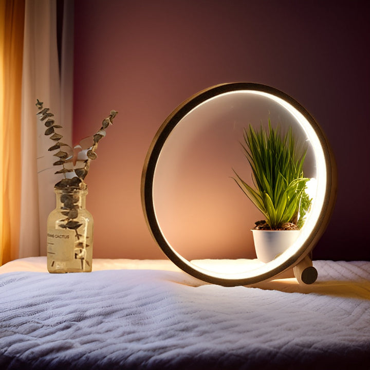 Minimalistisk Dæmpbar Bordlampe - EclipseAura Lampe