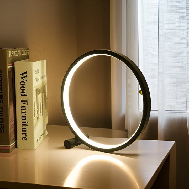 Minimalistisk Dæmpbar Bordlampe - EclipseAura Lampe