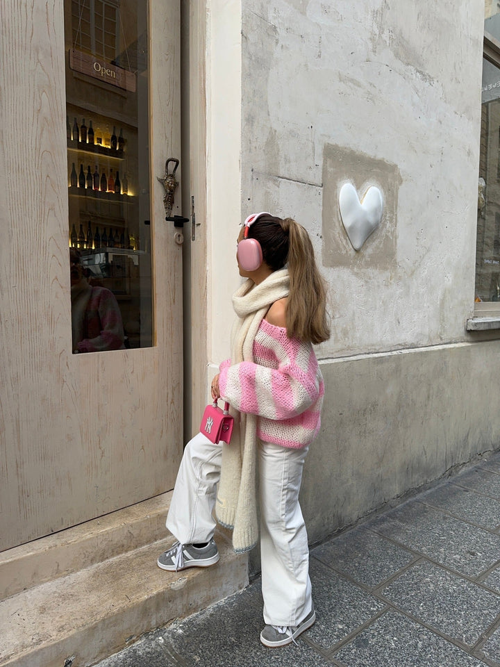 Trendy strikket damesweater - Aurelia