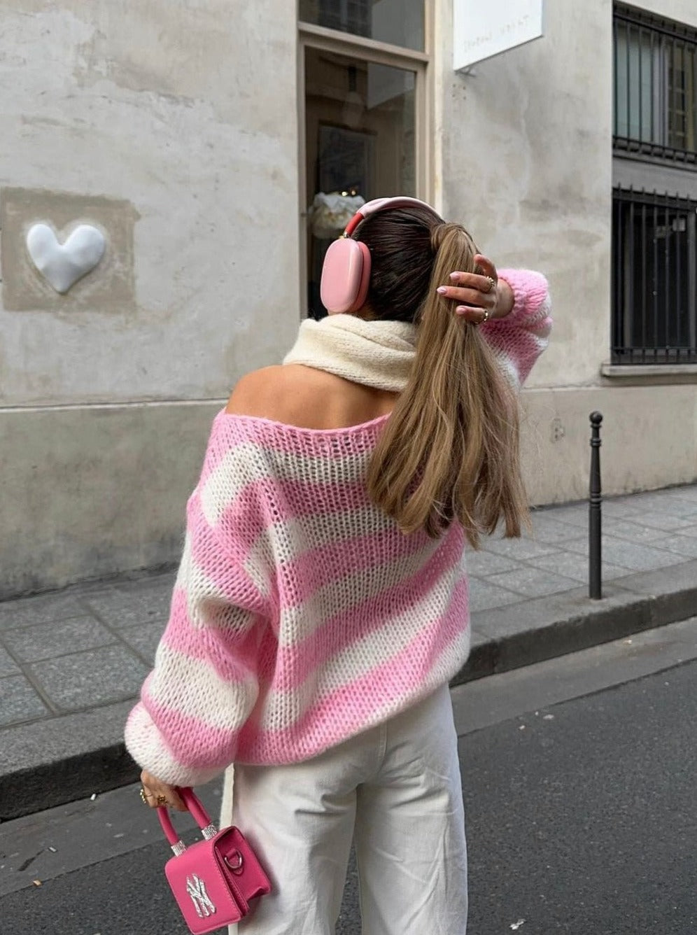 Trendy strikket damesweater - Aurelia