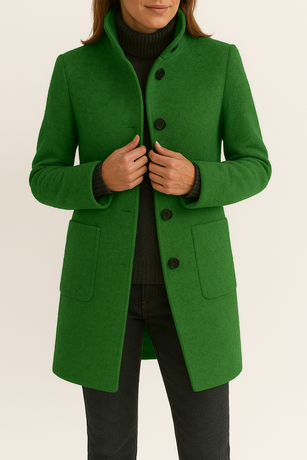 Vinterfrakke til damer i uld – Isabella