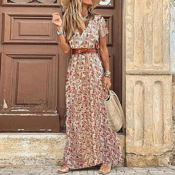Boho-maxikjole med mønster til damer – Thalia