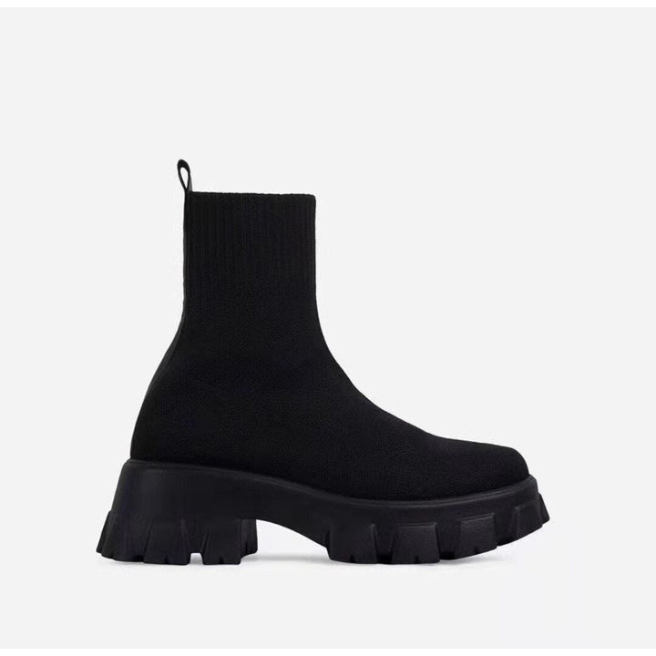 Støvletter med klodset sål - Karolina