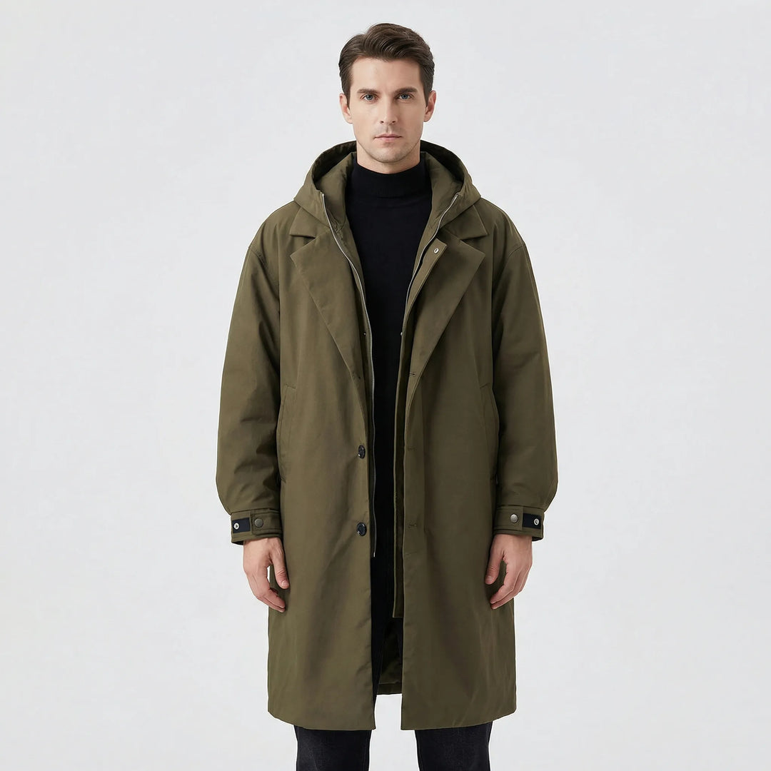 Klassischer Parka-Trenchcoat Für Herren - Armando