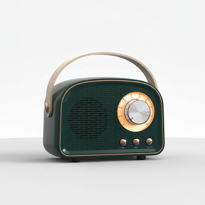 Kompakte Retro Bluetooth Lautsprecher - TuneHaven