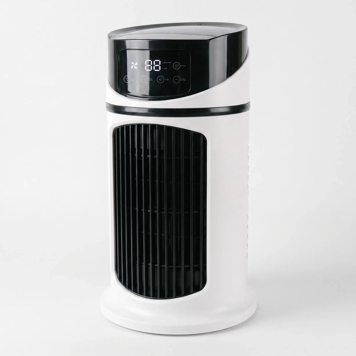 Kompakter Tischventilator Mit Integrierter Wasserkühlung - Breezify